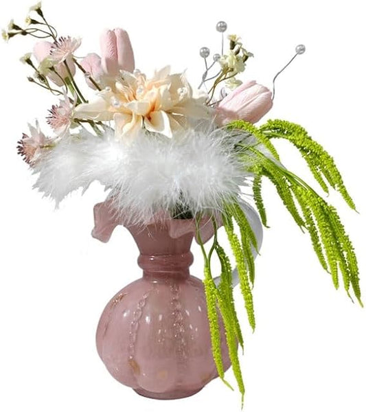 🍃 Minimalist Faux Floral Arrangement – Elegant Decorative Accent for Living Room & Dining 🌸
