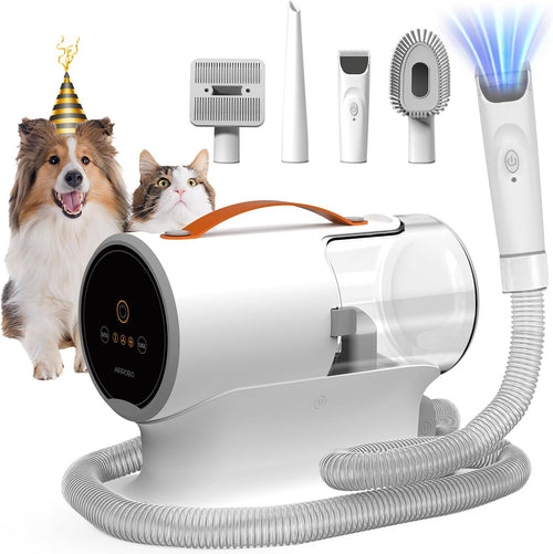 PetGroom Pro Vacuum Kit – 12,000Pa Suction, 2L Capacity, Low Noise, for Dog Shedding & Grooming
